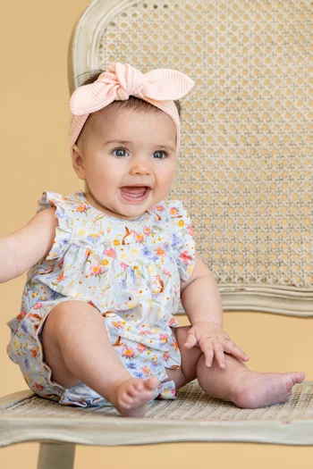 Songbird Frill Romper in Cotton