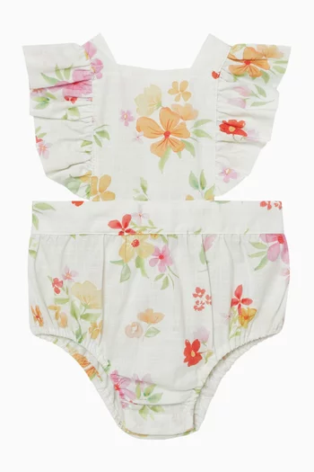 Grow Wild Printed Romper in Cotton