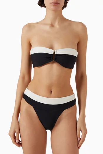 قطعة بيكيني سفلية مبطنة بشريط