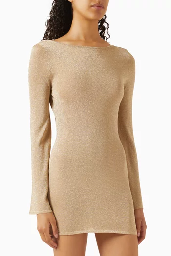 Tatiana Open-back Dress in Viscose Blend