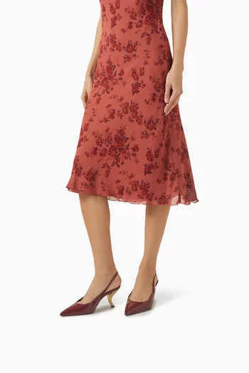 Cassie 75 Slingback Pumps in Patent Leather