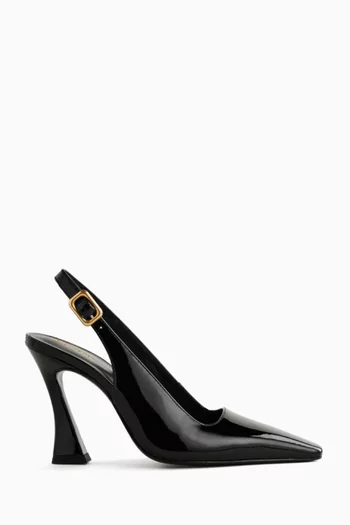 Nour 95 Slingback Pumps in Patent Leather
