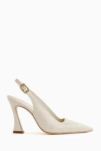Nour 95 Slingback Pumps in Patent Leather