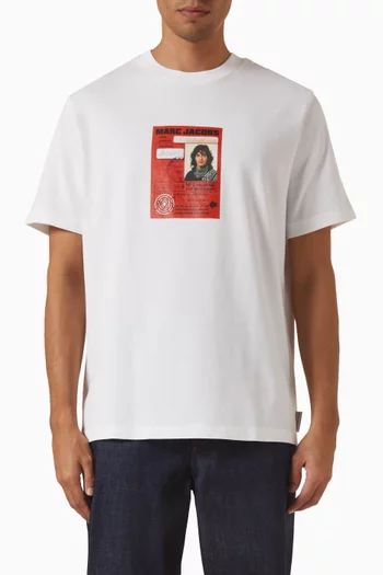 تي شيرت بطبعة قطن ايه.بيه.سي. × مارك جاكوبس