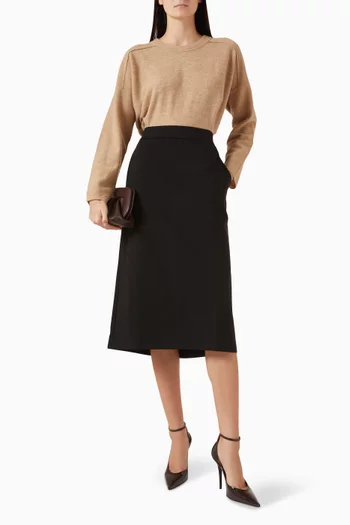 Crewneck Sweater in Felted-wool