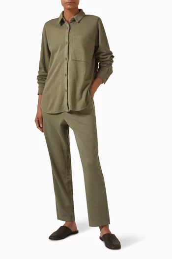 Slouchy Pants in Cotton Terry