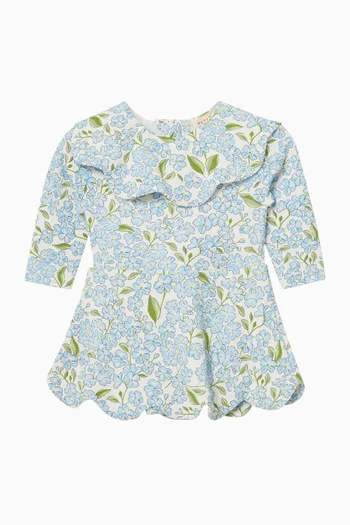 لباس قطعة واحدة مزين ببتلات ورد 