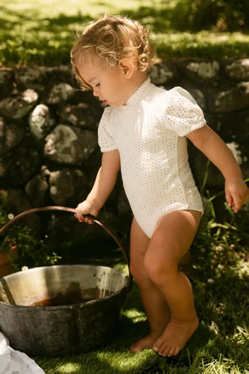 لباس سباحة فالنتينا بتطريز إنجليزي