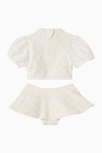 طقم بيكيني بتطريز إنجليزي