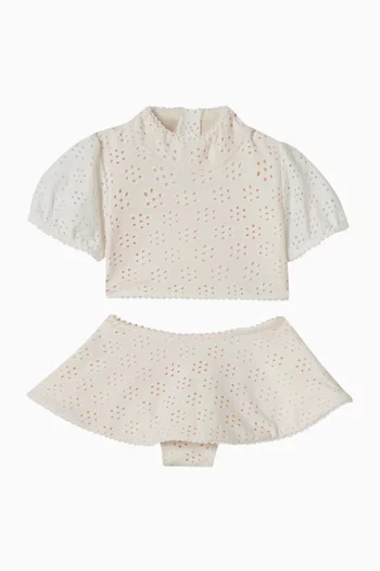 طقم بيكيني بتطريز إنجليزي