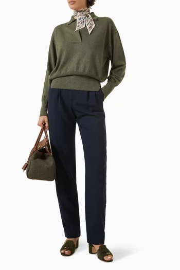 Knit Polo Shirt in Cashmere