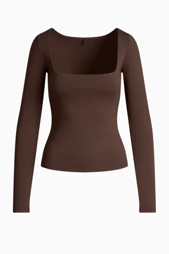 Smooth Layers Square Neck Top