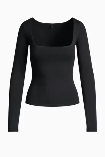 Smooth Layers Square Neck Top