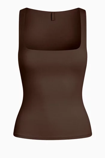 Smooth Layers Square-neck Tank Top in Modal-blend