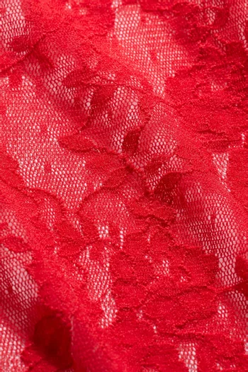 Stretch Lace Triangle Cami & Shorts Set