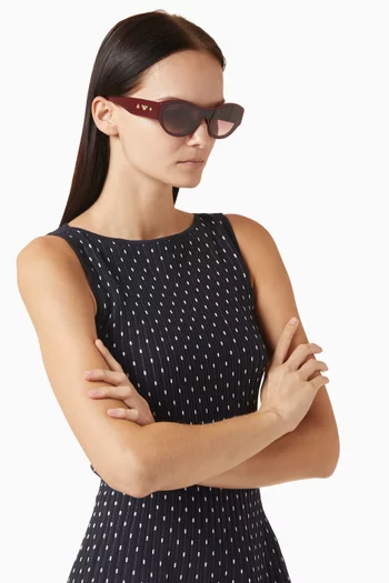 Rectangle Sunglasses in Acetate