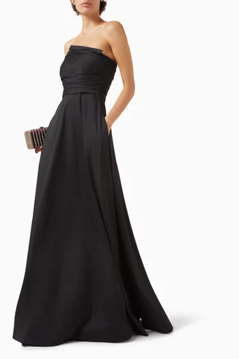 Lucinda Strapless Dress in Taffeta