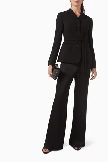 جاكيت بحزام قابل للرباط على الخصر