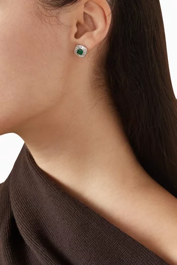 أقراط مربعة فضة إسترلينية