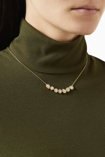 قلادة بدلاية فضة إسترلينية مطلية بلون ذهبي