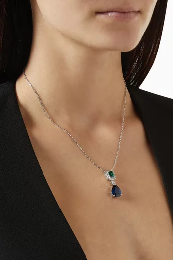 Pearl Drop Necklace in Sterling Silver