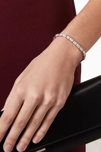 سوار مرصع بالكريستال فضة إسترلينية