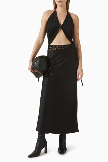 Imali Maxi Skirt in Satin