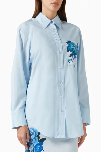 Buddy Oversized Shirt in Cotton Poplin