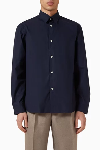 قميص بنسيج هندسي قطن