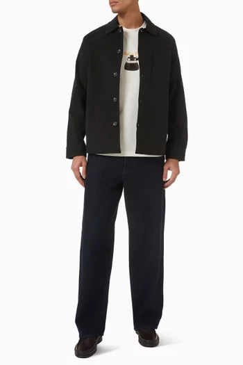 قميص بنمط جاكيت قطن