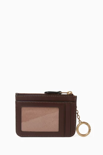 Essential Mini ID Card Case in Signature Jacquard