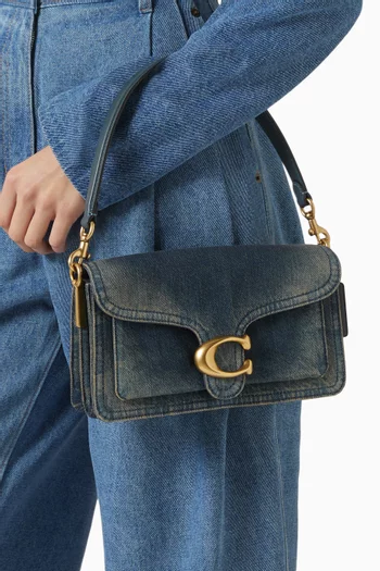 حقيبة تابي بيد علوية دينم مبطن