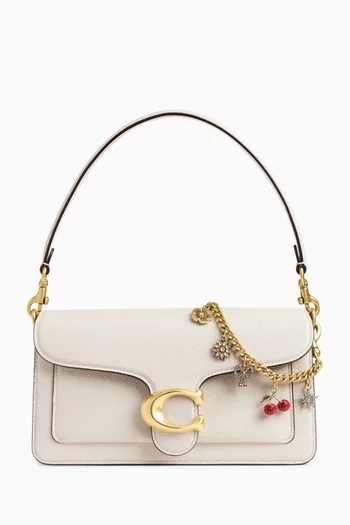 Crystal Motif Chain Bag Charm in Metal