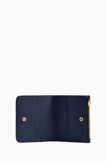 محفظة إسنشال رفيعة ثنائية الطي جلد