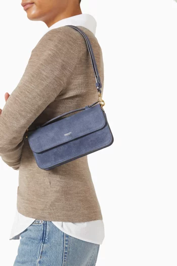 Elora Top-handle Crossbody Bag in Suede