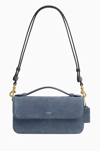 Elora Top-handle Crossbody Bag in Suede