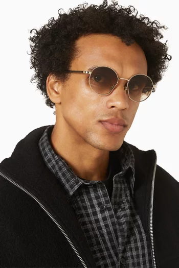 Leo E52 Sunglasses in Steel