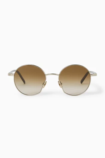 Leo E52 Sunglasses in Steel