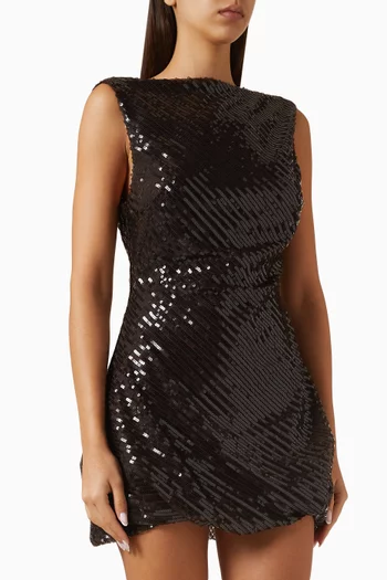 Romilly Sequin-embellished Mini Dress