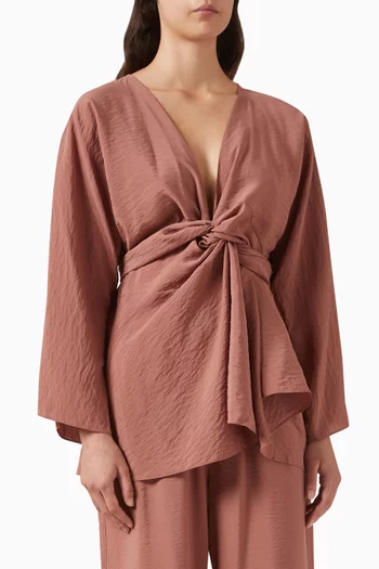 بلوزة إيلان بتصميم ملفوف