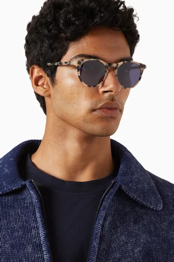 نظارة شمسية ديب بإطار حرف D أسيتات