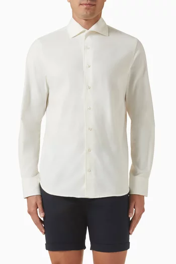 Flannel Shirt in Cashmere-blend