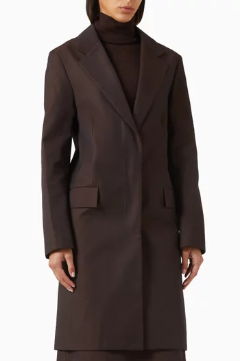 Tailored Coat in Cotton