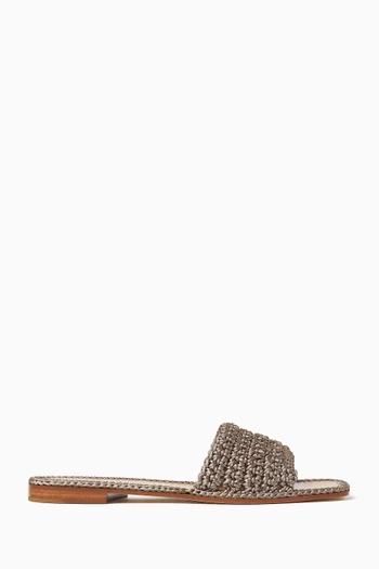 Woven Slip-on Sandals