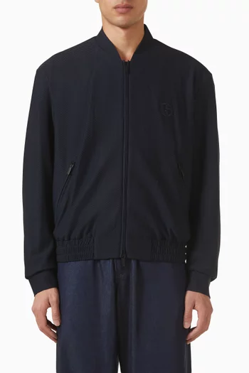 Logo-chest Jacket in Mesh