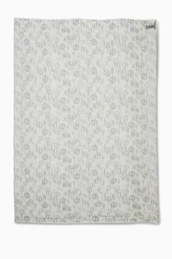 Logo Scarf in Modal-blend