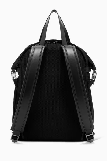 Logo Folded Backpack in Mesh