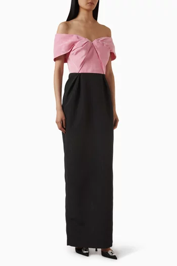 Amaro Off-shoulder Gown