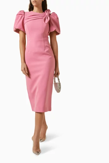 فستان مورييل متوسط الطول كريب