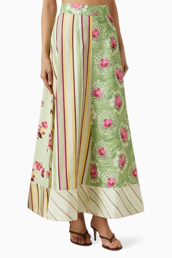 Tilla Maxi Skirt in Denim